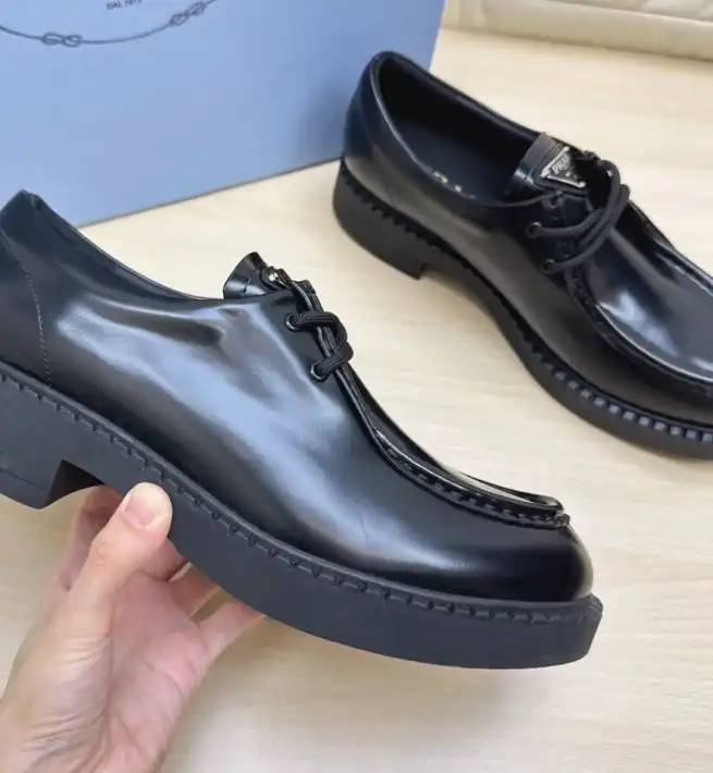 hype Prada Leather Shoes