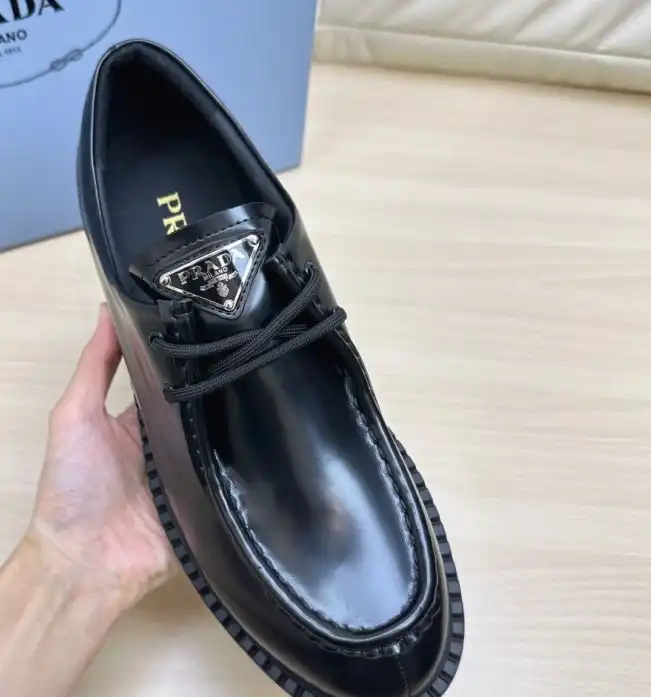 hype Prada Leather Shoes