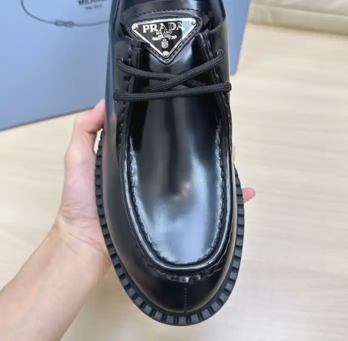 hype Prada Leather Shoes