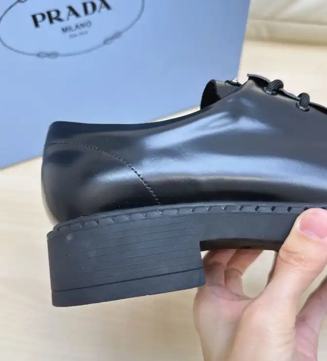 hype Prada Leather Shoes