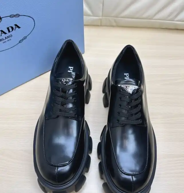 hype Prada Leather Shoes