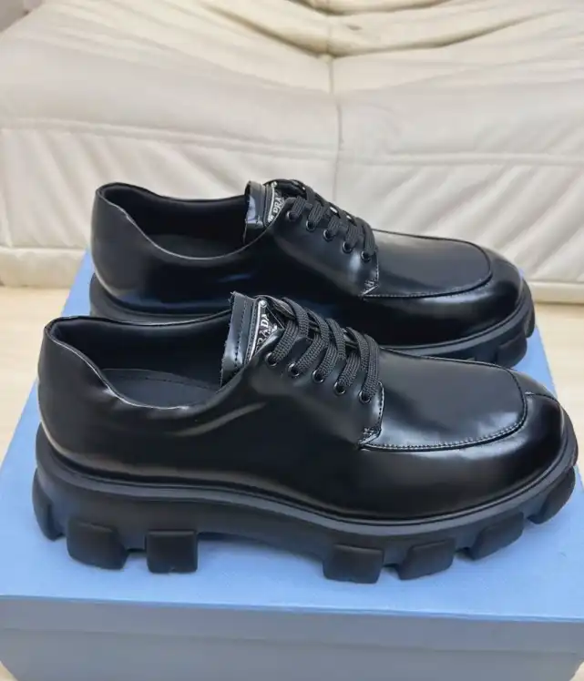 hype Prada Leather Shoes