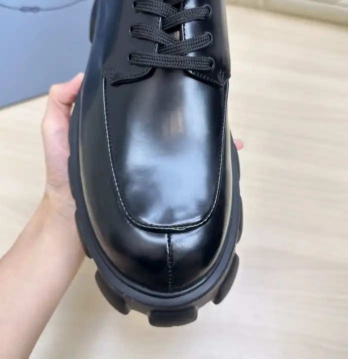 hype Prada Leather Shoes