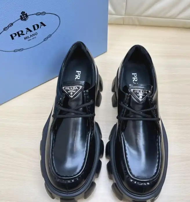 hype Prada Leather Shoes