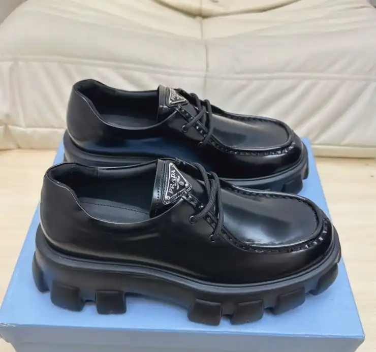 hype Prada Leather Shoes