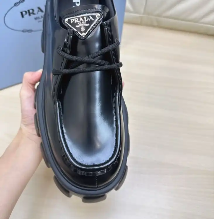 hype Prada Leather Shoes