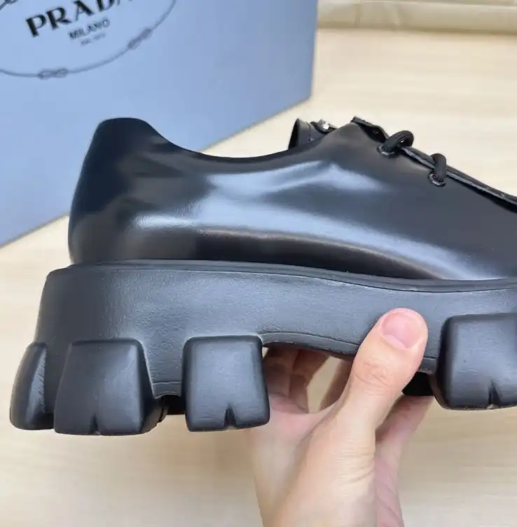 hype Prada Leather Shoes