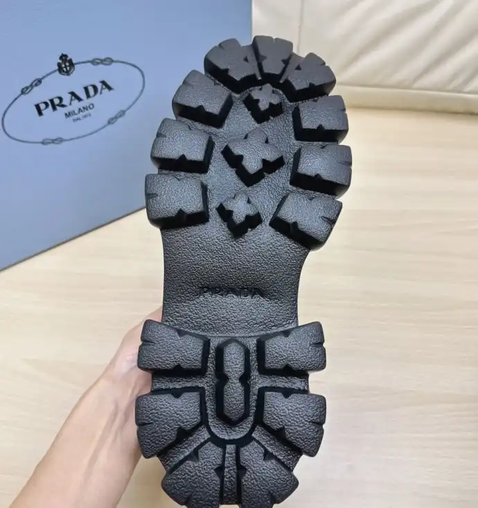 hype Prada Leather Shoes