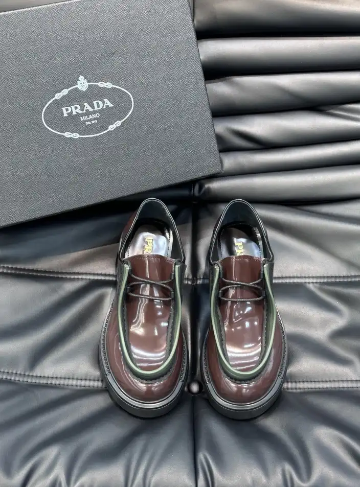 hype Prada Leather Shoes