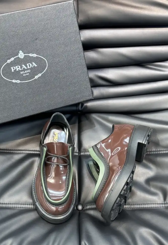 hype Prada Leather Shoes