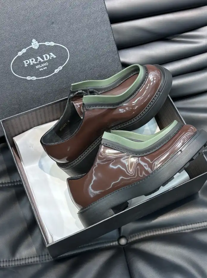 hype Prada Leather Shoes