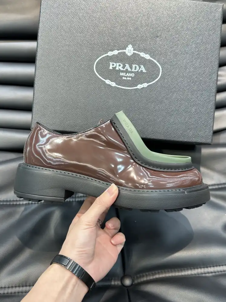 hype Prada Leather Shoes