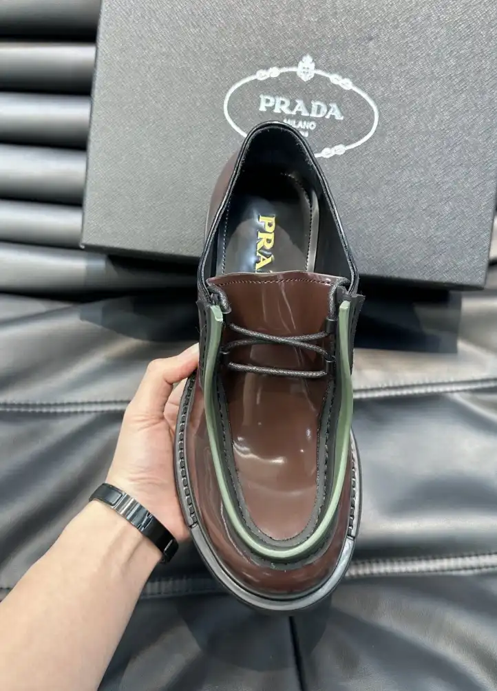 hype Prada Leather Shoes