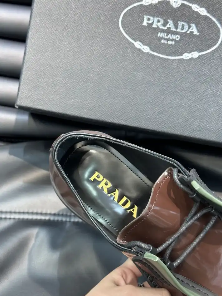 hype Prada Leather Shoes