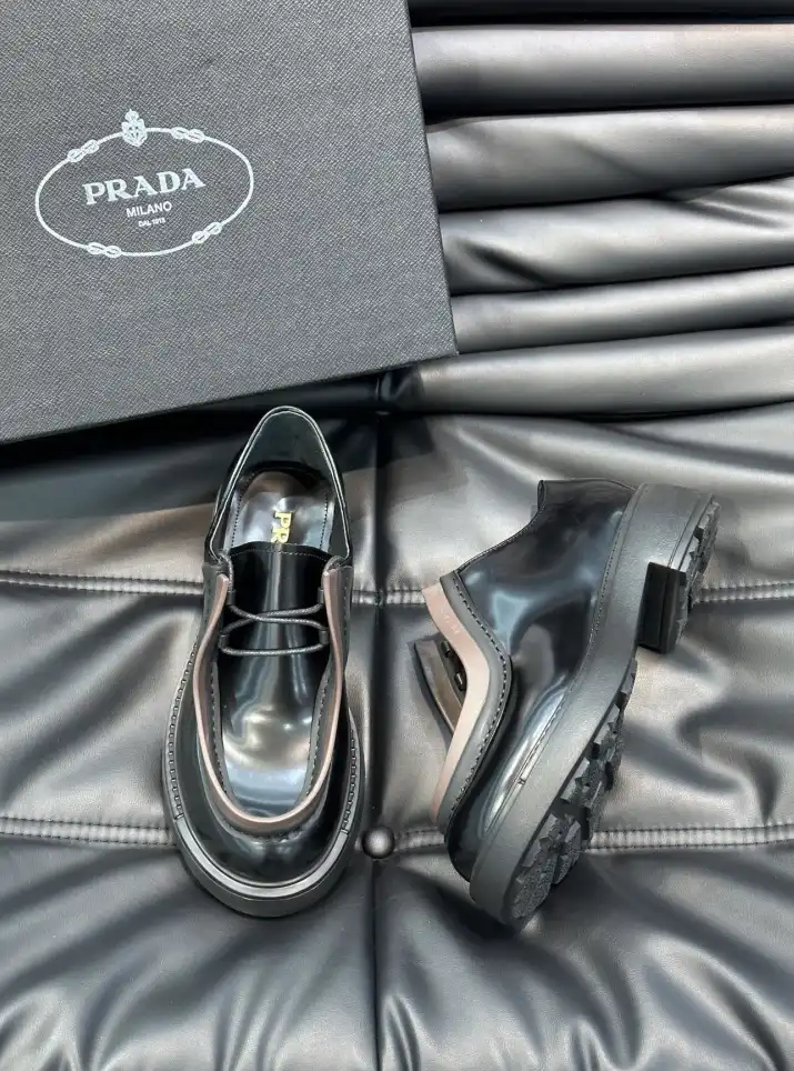 hype Prada Leather Shoes