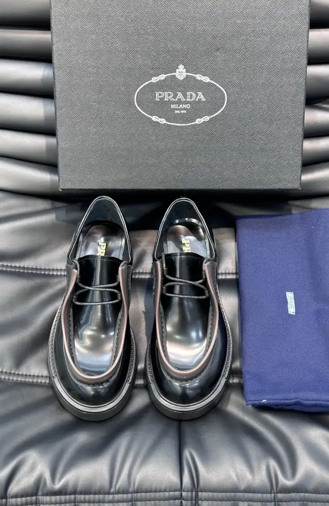 hype Prada Leather Shoes