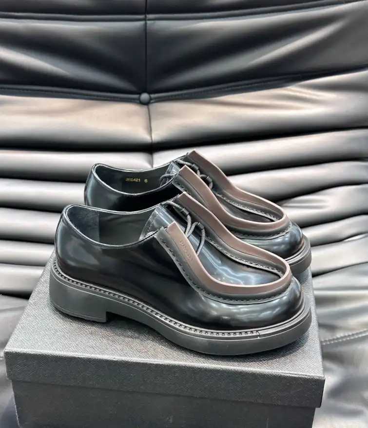 hype Prada Leather Shoes