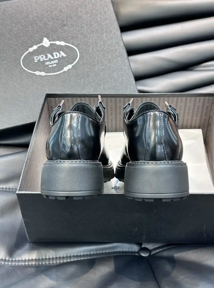 hype Prada Leather Shoes