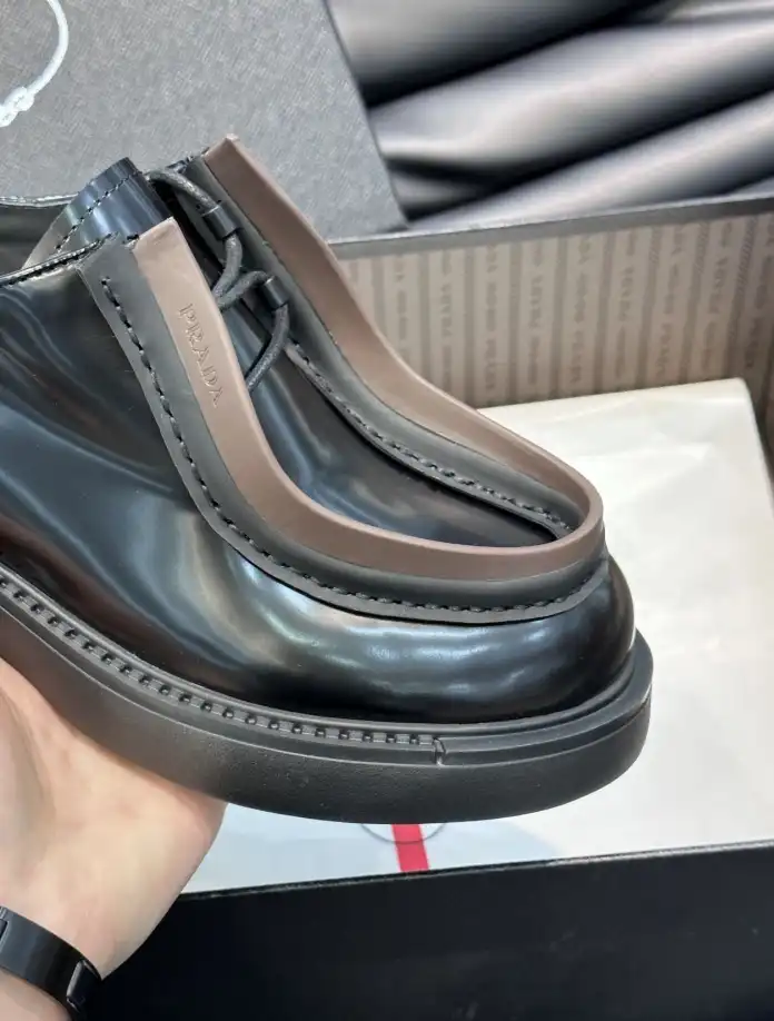 hype Prada Leather Shoes