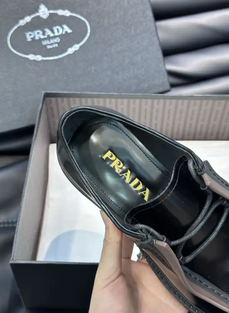 hype Prada Leather Shoes