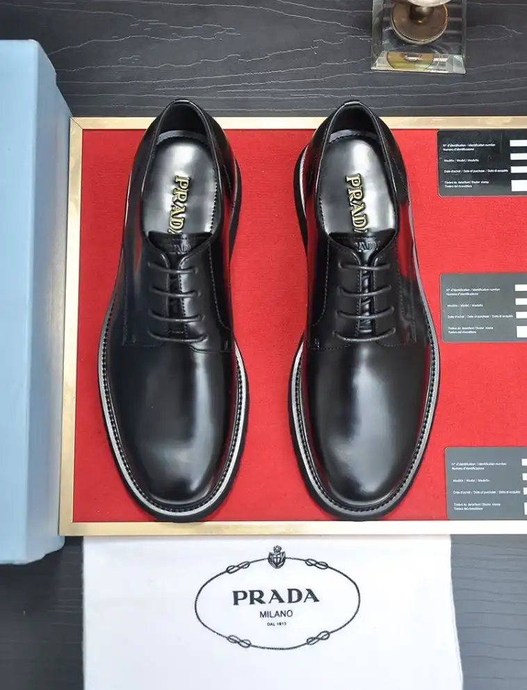 hype Prada Leather Shoes