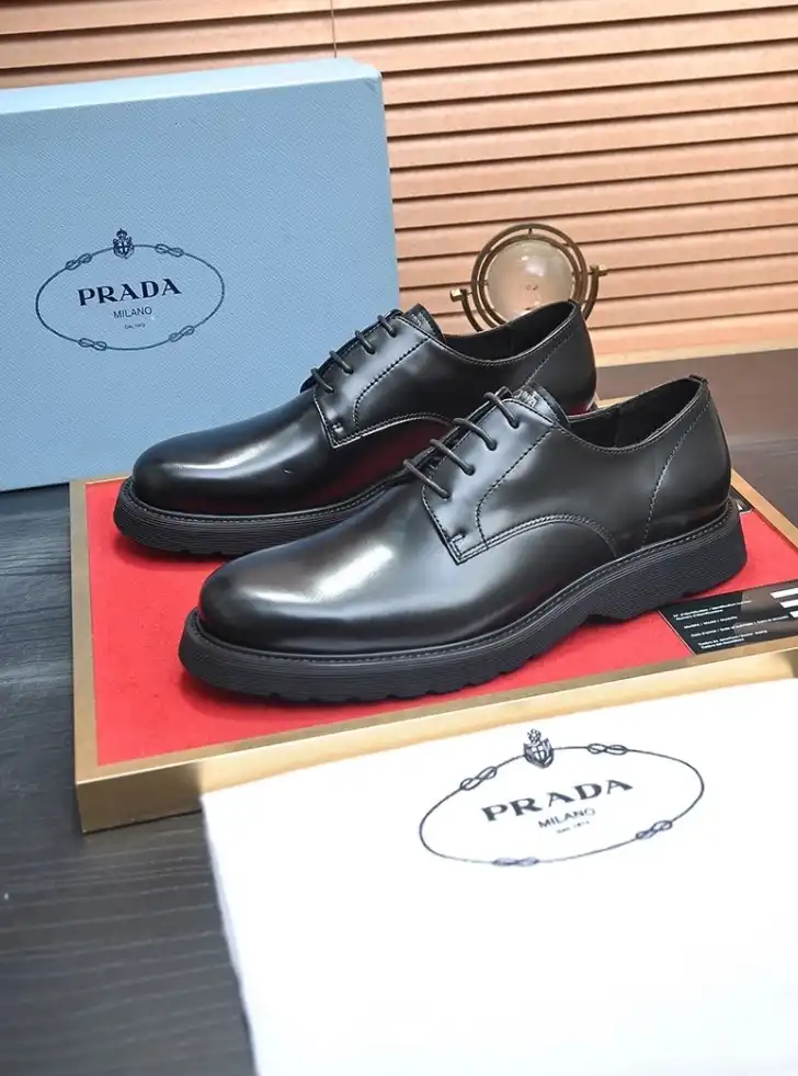 hype Prada Leather Shoes