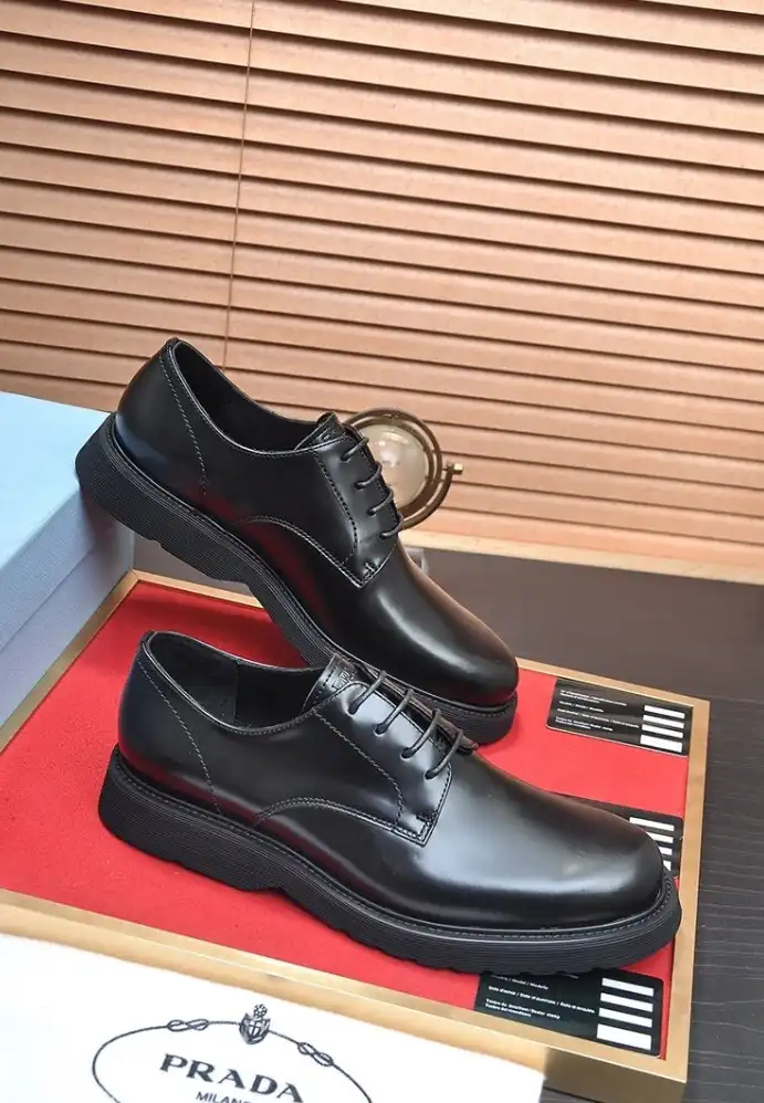 hype Prada Leather Shoes