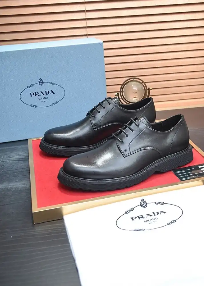 hype Prada Leather Shoes