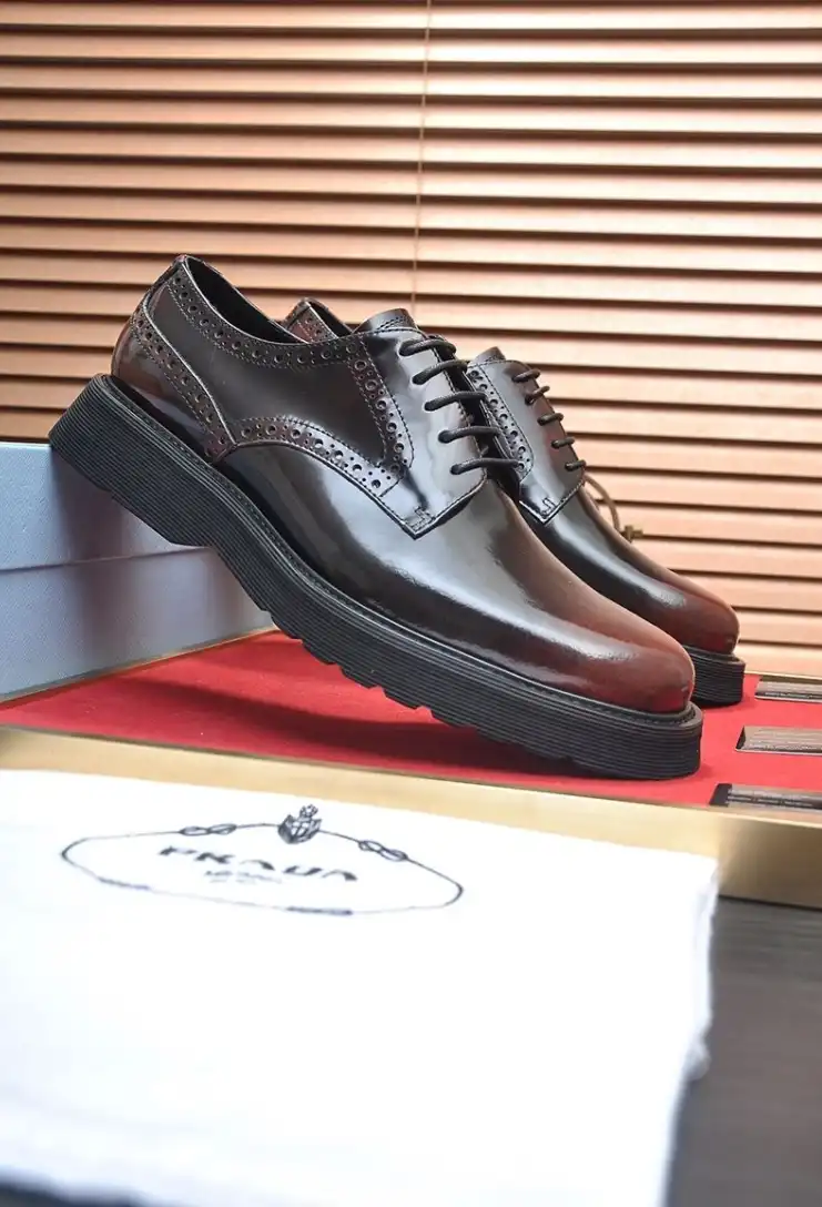 hype Prada Leather Shoes