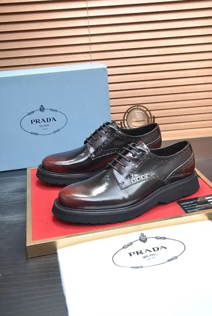 hype Prada Leather Shoes