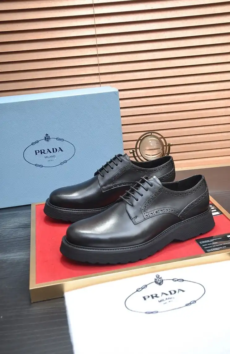 hype Prada Leather Shoes