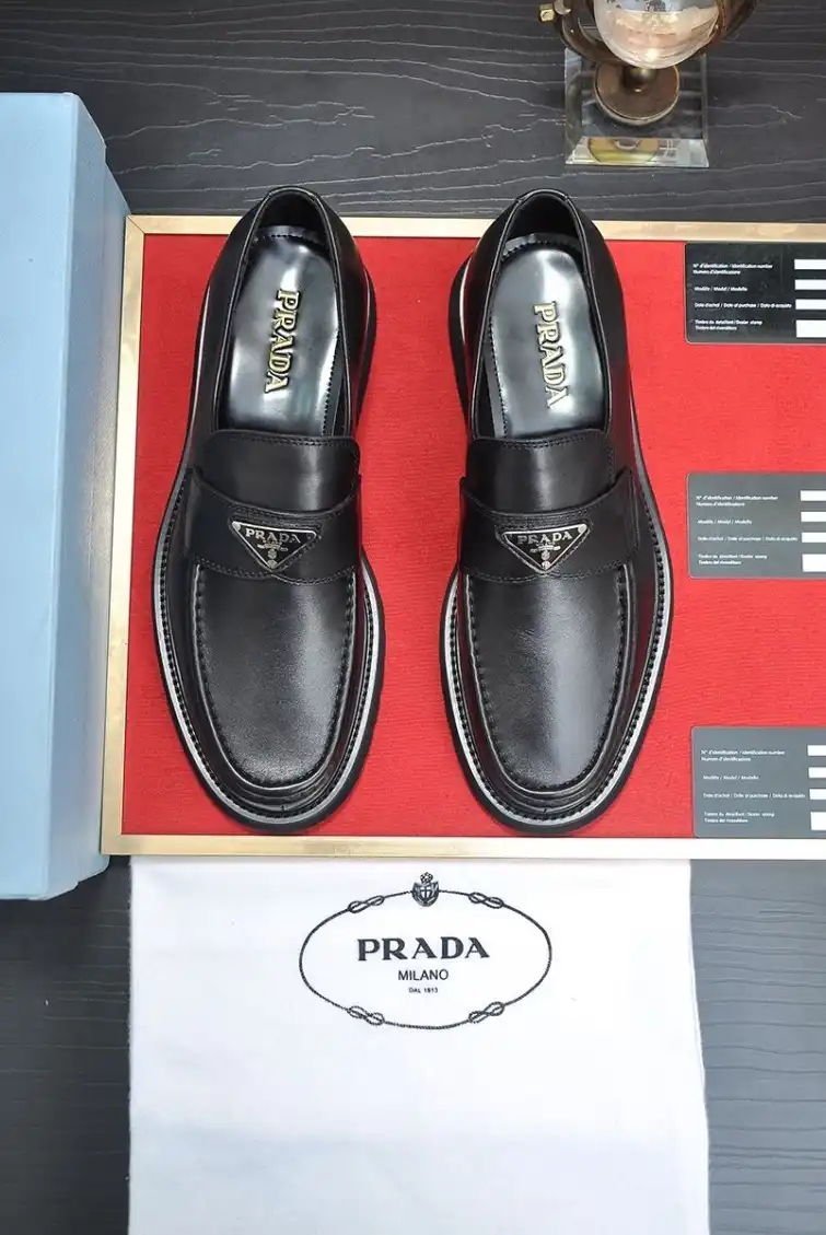 hype Prada Leather Shoes