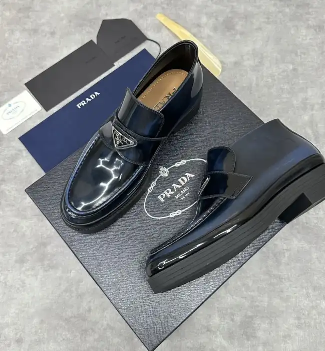 hype Prada Leather Shoes