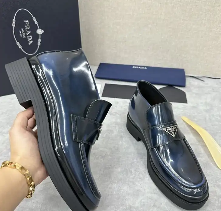 hype Prada Leather Shoes