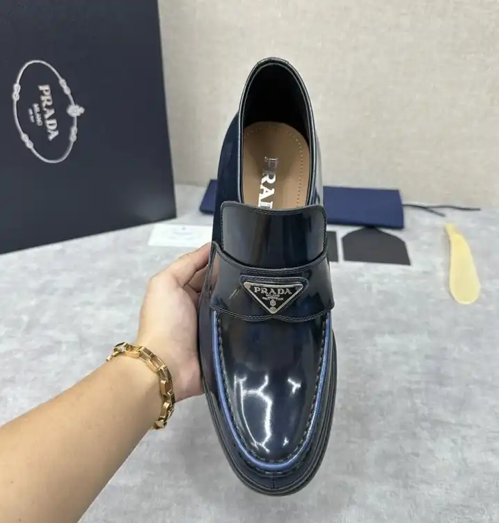 hype Prada Leather Shoes