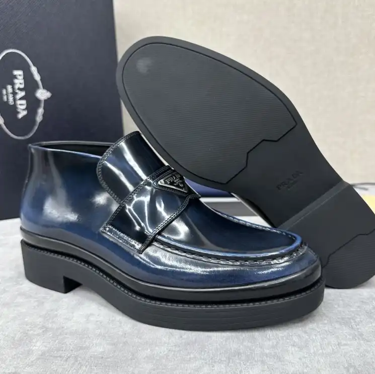 hype Prada Leather Shoes