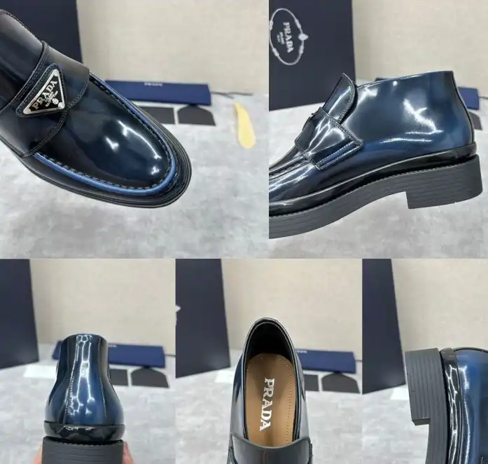 hype Prada Leather Shoes