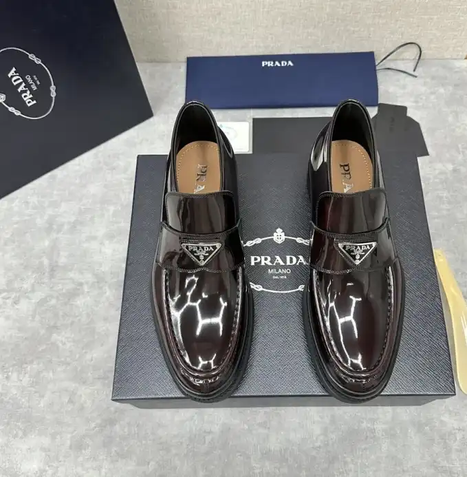 hype Prada Leather Shoes