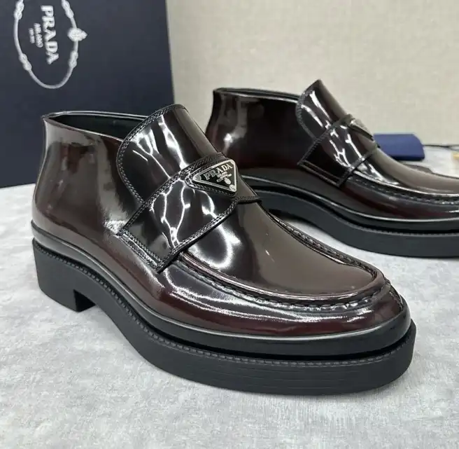 hype Prada Leather Shoes