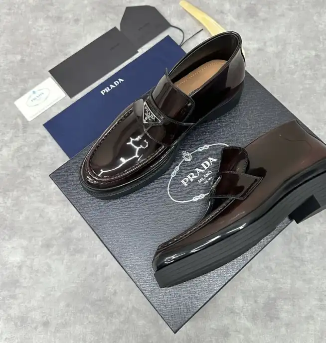 hype Prada Leather Shoes