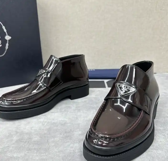 hype Prada Leather Shoes