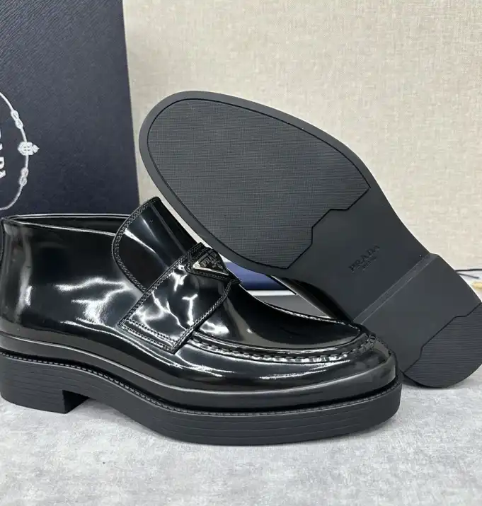 hype Prada Leather Shoes