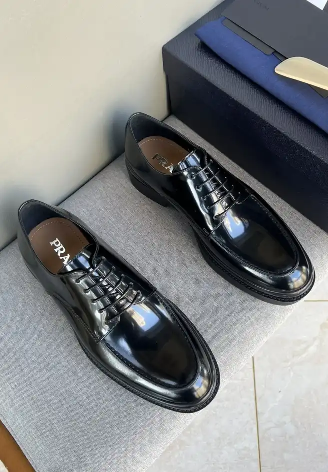 hype Prada Leather Shoes