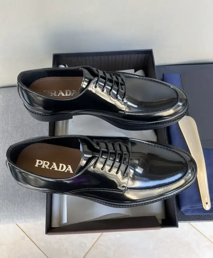 hype Prada Leather Shoes