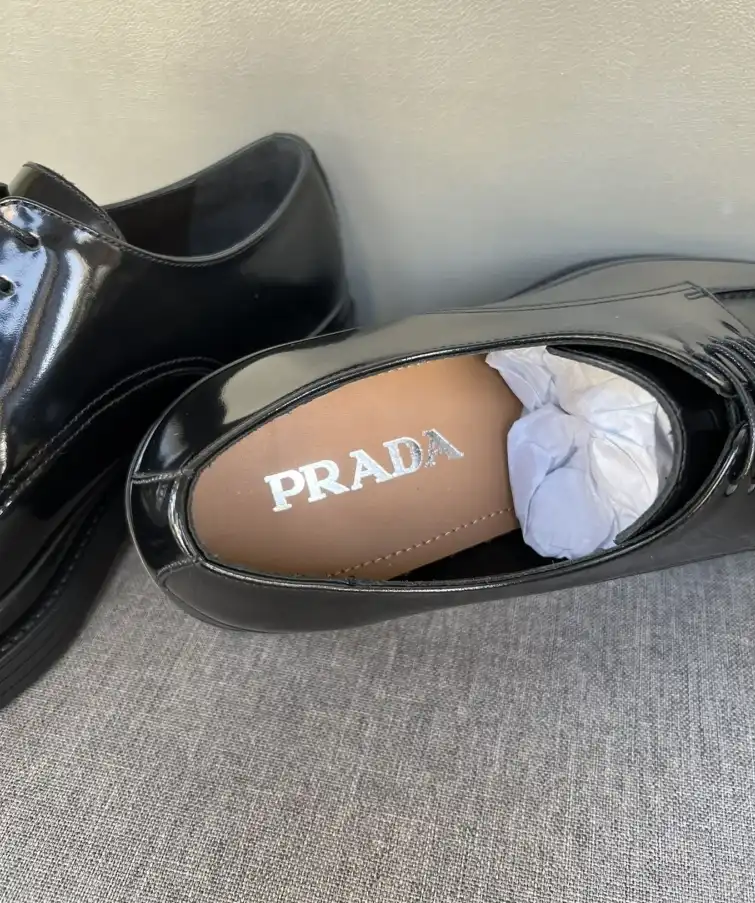 hype Prada Leather Shoes