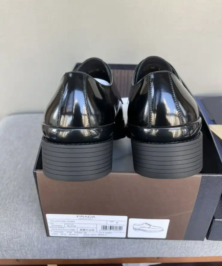 hype Prada Leather Shoes