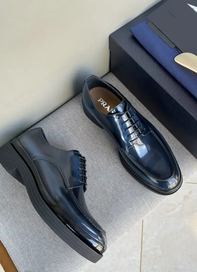 hype Prada Leather Shoes