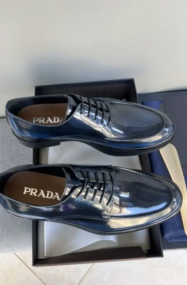 hype Prada Leather Shoes