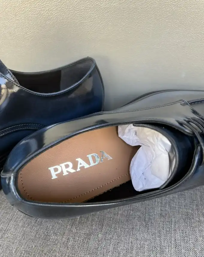 hype Prada Leather Shoes