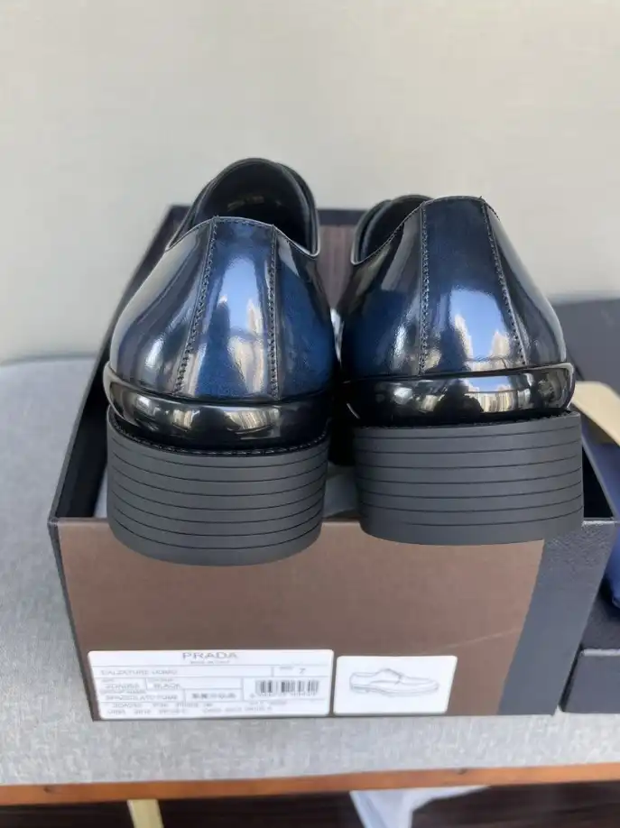 hype Prada Leather Shoes